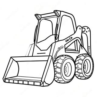 Skid Steer Byggeplasskjoretoy Fargeleggingsside 83547-24826