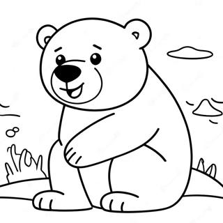 Lekende Isbjorn Fargeleggingsside 83575 24860