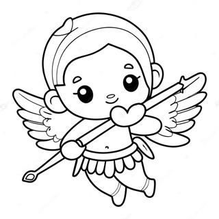 Sot Cupid Med Bue Fargeleggingsside 84754-25779