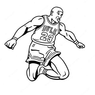 Michael Jordan Hopper Hoyt Fargeleggingsark 85061 26105