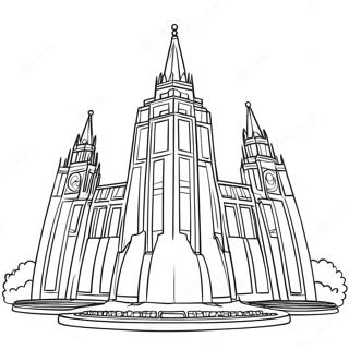 Mormon Tempel Fargeleggingsark 85188-26204