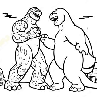 Godzilla Vs Kong Fargeleggingsider