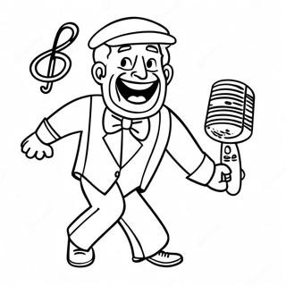 Morsom Speakerman Danser Fargeleggingsside 86060 26877