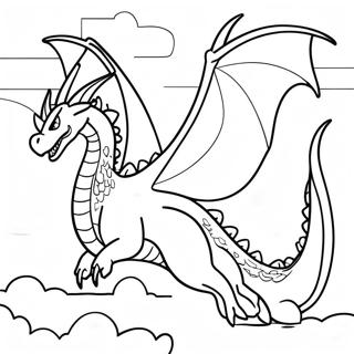 King Ghidorah Flyr I Himmelen Fargeleggingsside 86955 27583