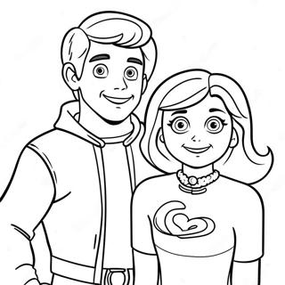 Henry Danger Og Charlotte Fargeleggingsside 87007 27623