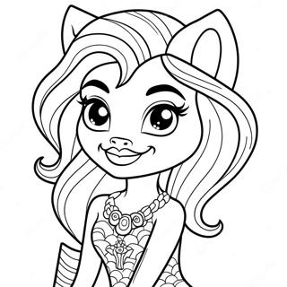 Clawdeen Wolf Monster High Fargeleggingsside 87875-28463