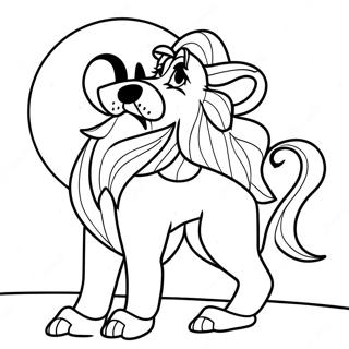 Clawdeen Wolf Uler Mot Manen Fargeleggingsside 87878-28296