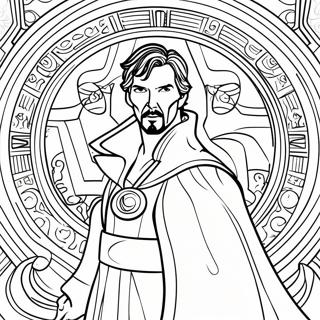 Doctor Strange Med Oyet Til Agamotto Fargeleggingsside 87930-28333