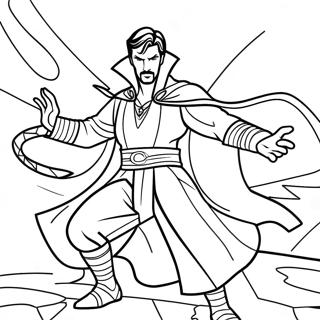Doctor Strange I En Mystisk Kamp Fargeleggingsside 87931-28517