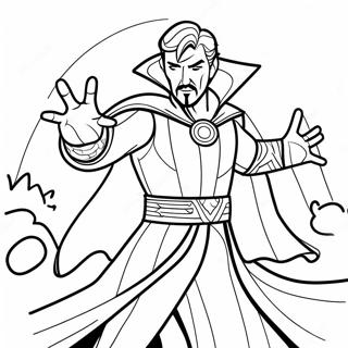 Doctor Strange I En Mystisk Kamp Fargeleggingsside 87931-28518