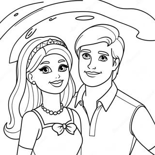 Barbie Og Ken Pa Et Magisk Eventyr Fargeleggingsside 87981-28372