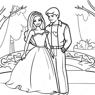 Barbie Og Ken Pa Et Magisk Eventyr Fargeleggingsside 87981 28551