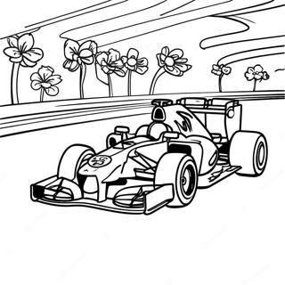 Fargerik Formel 1 Bane Fargeleggingsside 88008 28393