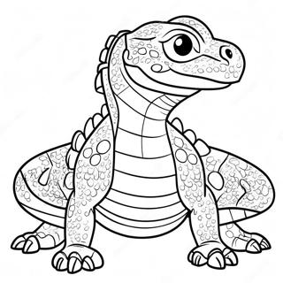 Komodo Drage Fargeleggingsark