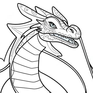 Bla Oyne Hvit Drage Fargeleggingsark 88521-28968