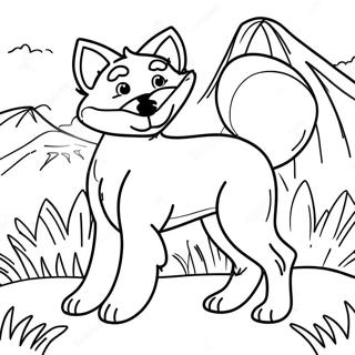 Eventyrlig Rev Og Hound Fargeleggingsark 88753-29148