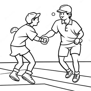 Tenniskamp I Aksjon Fargeleggingsside 89191-29489