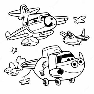 Super Wings Flygende Eventyr Fargeleggingsside 89214-29497