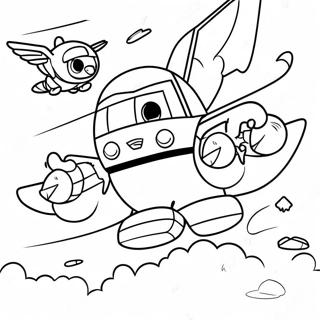 Super Wings Flygende Eventyr Fargeleggingsside 89214-29499