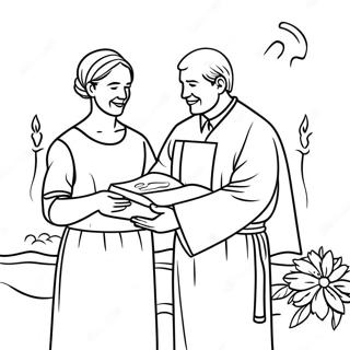 Elegant Dapsseremoni Fargeleggingsside 89241-29522