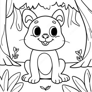 Booba I En Magisk Skog Fargeleggingsside 89475-29710