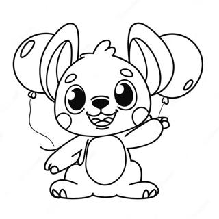 Glad Stitch Med Ballonger Fargeleggingsside 89550 29763