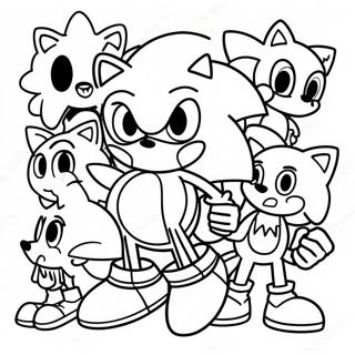 Sonic Og Venner Eventyr Fargeleggingsside 89811-29969