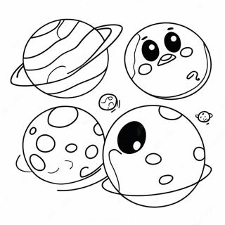 Tegneserie Dvergplaneter Fargeleggingsside 90120-30211