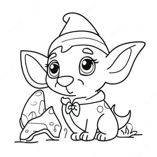 Eventyrlige Alv Kjaeledyr Pa Oppdrag Fargeleggingsside 90170-30243