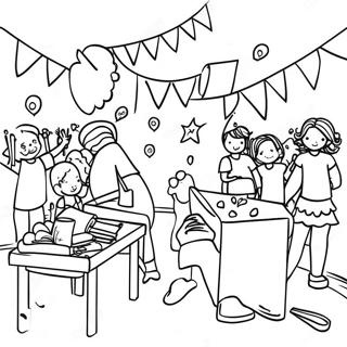 Fargerik Skolen Er Ute Fest Fargeleggingsside 90197 30265