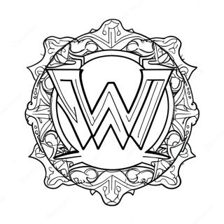 Wwe Logo Fargeleggingsside 90533-30523