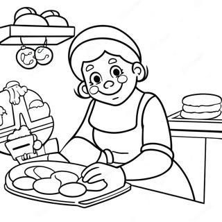 Fru Claus Baker Smakaker Fargeleggingsside 91202-31113