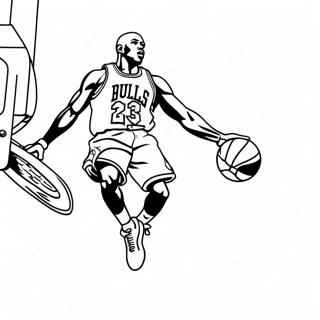 Michael Jordan Dunking Fargeleggingsside 91278-31169