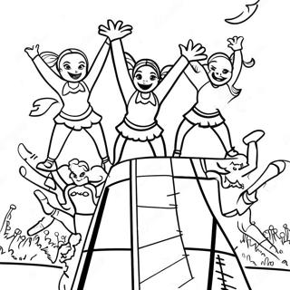 Heiajenter Som Utforer Stunts Fargeleggingsside 91458-31311