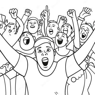 Fotballfans Som Heier Fargeleggingsside 91460-31319