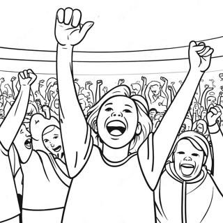 Fotballfans Som Heier Fargeleggingsside 91460 31320