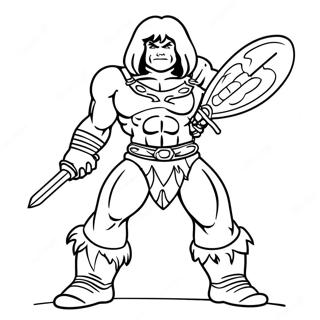 He Man Med Sverd Fargeleggingsside 91941-31689