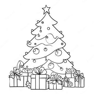 Festlig Juletre Fargeleggingsside 91966-31705