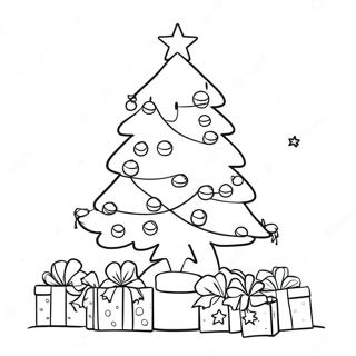 Festlig Juletre Fargeleggingsside 91966-31706