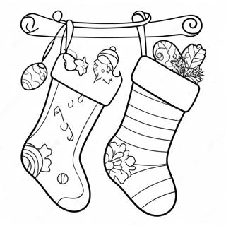 Fargerike Julestromper Fargeleggingsside 91969-31717