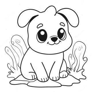 Lekende Klemmedyr Hund Fargeleggingsside 92019 31755
