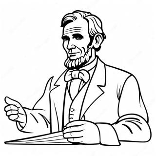 Abraham Lincoln Holder Tale Fargeleggingsside 92045 31780