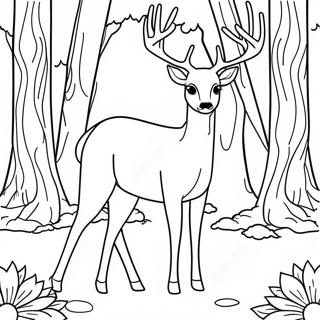 Grasios Hjort I Skogen Fargeleggingsside 92326 31994