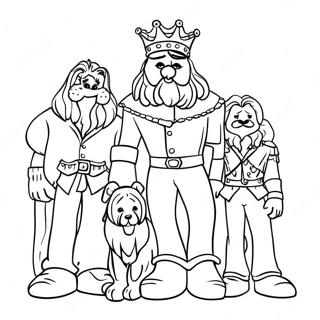 King Von Med Venner Fargeleggingsside 92405-32059