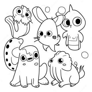 Merkelige Dyr Fargeleggingsside 92814-32372