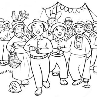 Tradisjonelle Landsfestivaler Fargeleggingsside 93459 32879