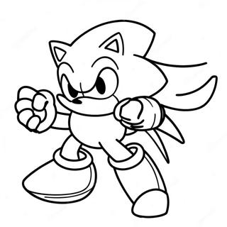 Dynamisk Solv Sonic Action Fargeleggingsside 93946-33247