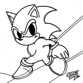 Dynamisk Solv Sonic Action Fargeleggingsside 93946-33248