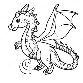 Mystisk Drage Flygende Fargeleggingsside 93973-33269