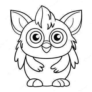 Sot Furby Med Store Oyne Fargeleggingsside 94100-33366